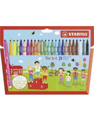 Rotuladores Stabilo Trio A-Z 24 unidades
