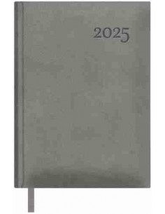 Agenda Día Página Lausana 14x20 Gris 2025