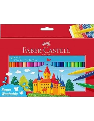 Rotulador escolar Faber-Castel 50 uds