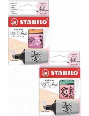 Marcadores Boss® Mini Pastellove estuche 3 unidades