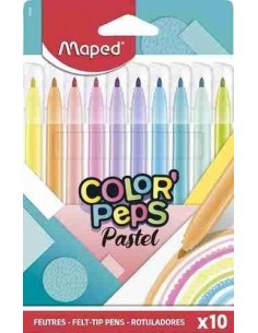 Rotuladores escolares pastel Color'Peps
