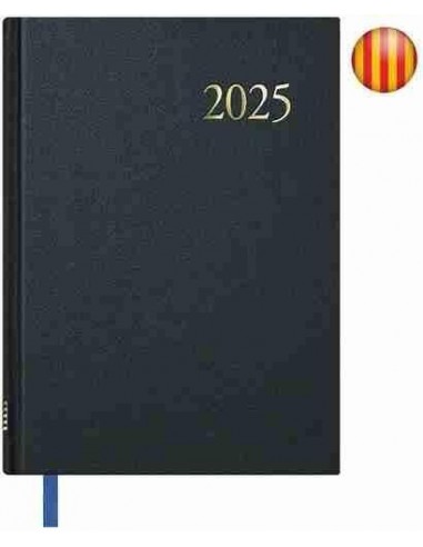Agenda Semana Vista Segovia 14x20 Negro Catalán 2025