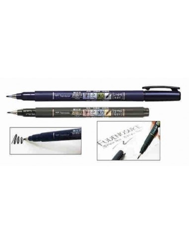Rotulador caligrafía Fudenosuke negro