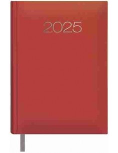 Agenda Día Página Lisboa 14x20 Burdeos 2025