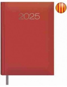Agenda Día Página Lisboa 14x20 Burdeos Catalán 2025