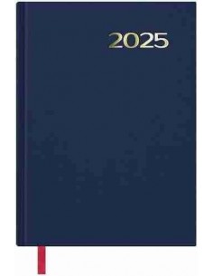 Agenda Día Página Sintex 14x20 Azul 2025
