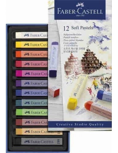 Tizas pastel 12 unidades Faber-Castell