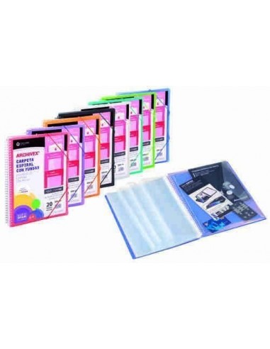 Carpeta de fundas espiral personalizable Archivex-Star