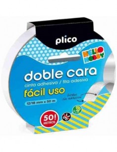 Cinta adhesiva doble cara fácil uso