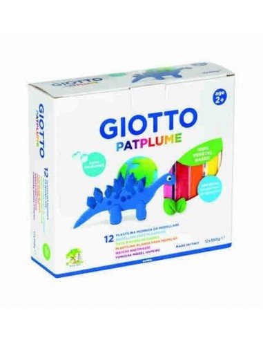 Plastilina Giotto Patplume 12 uds. colores surtidos