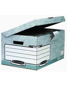 Contenedor de archivo con tapa fija montaje automático Bankers Box®