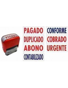 Sellos automáticos con fórmula comercial