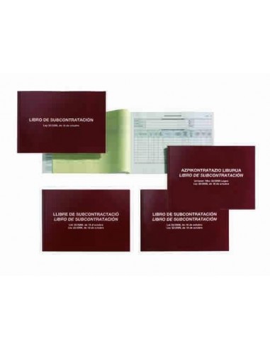 Libros de subcontratación