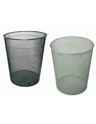 Papelera de rejilla metálica 18 litros