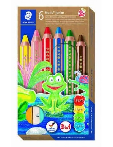Lápices extra gruesos Noris Buddy 3 en 1