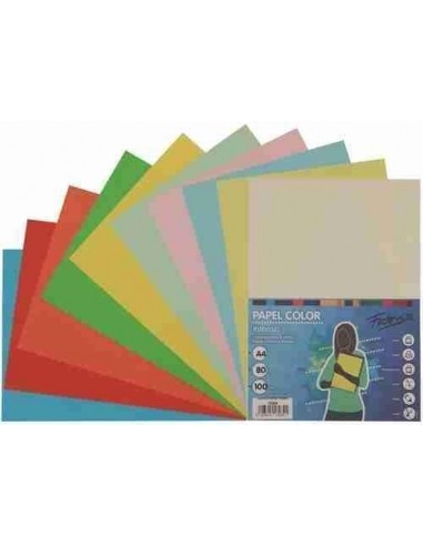 Papel de colores surtidos A4 80 g