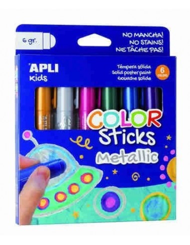 Témpera sólida metálica Color Sticks