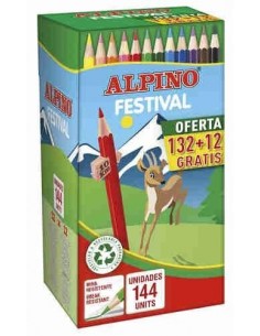 Schoolpack 144 lapiceros color Alpino