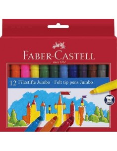 Rotulador escolar grueso Faber-Castel 12 uds