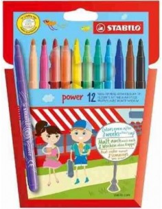 Rotuladores Stabilo Power 12 unidades