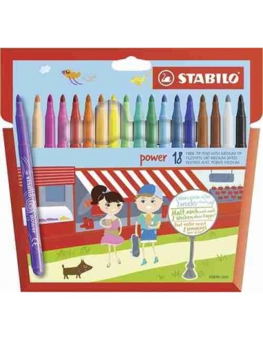 Rotuladores Stabilo Power 18 unidades