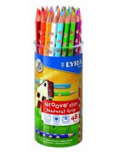 Bote 48 lapiceros color Lyra Groove Slim