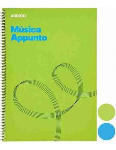 Cuaderno de música Appunto 12 pentagramas 20 hojas