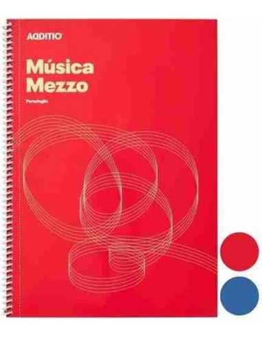 Cuaderno de música Mezzo 12 pentagramas 32 hojas