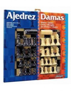 Tablero Ajedrez/Damas con fichas