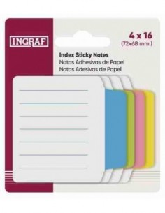 Accesorios para agendas guías adhesivas papel índice