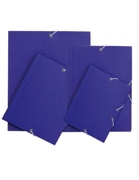 Carpetas de gomas cartón azul