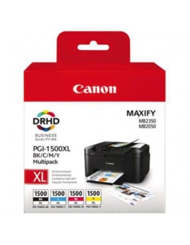 Canon MB 2050 / MB 2350 Pack 4 Cartuchos, N/C/M/Y PGI-1500XL