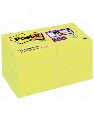 Notas Post-it ® super Sticky amarillas