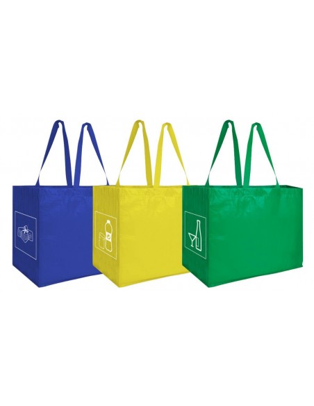 Set de 3 bolsas de reciclaje