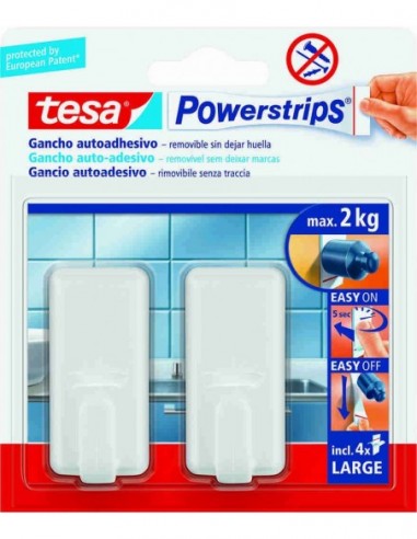 Perchas adhesivas Tesa Powerstrips
